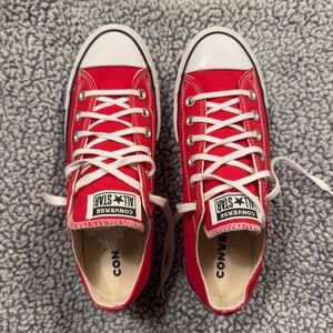 Converse Red and White Sneakers